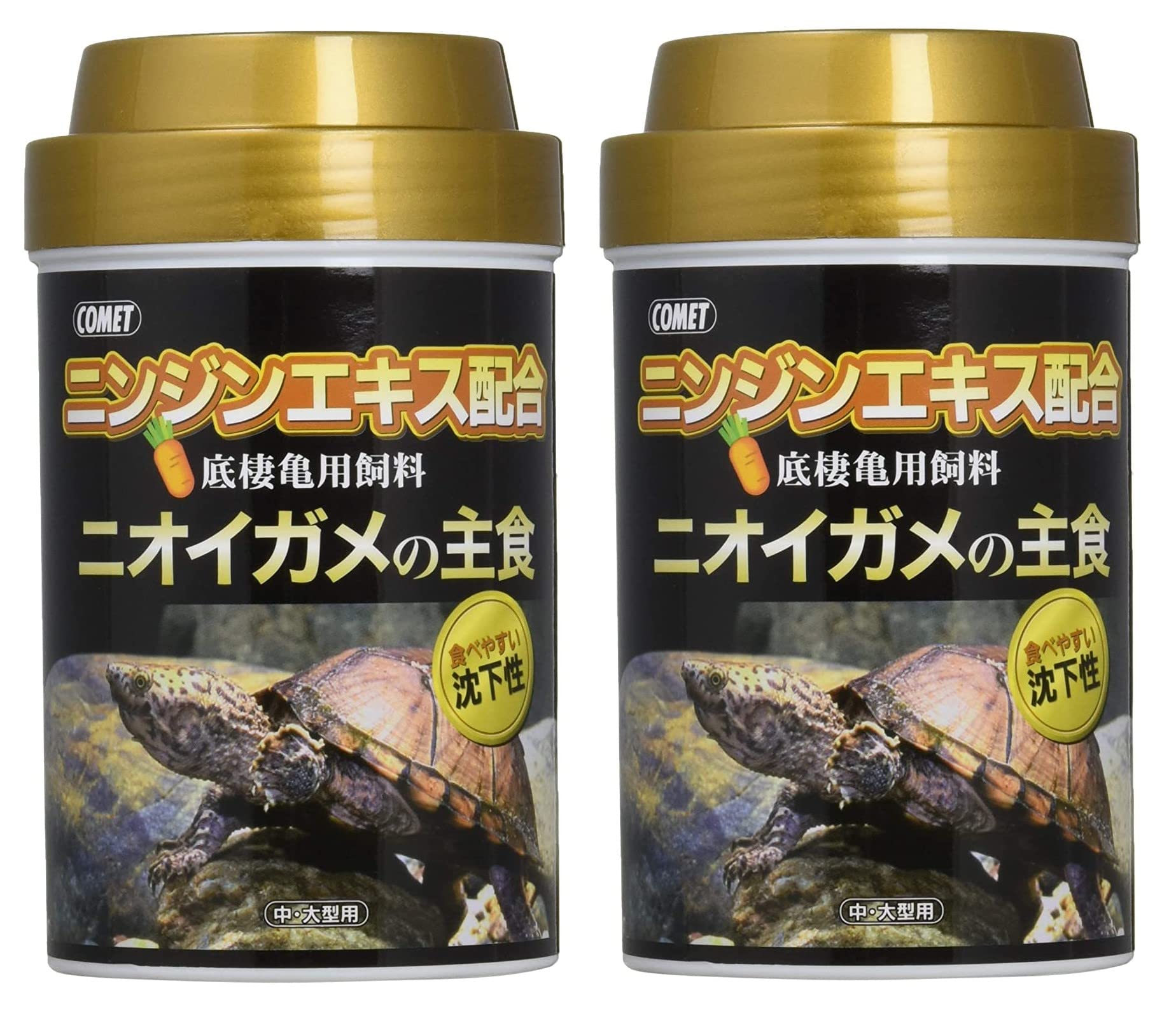 

Комета черепахи Основной корм для вонючих средних и больших черепах 140 г [Набор 2] [Тонущий корм] размер,