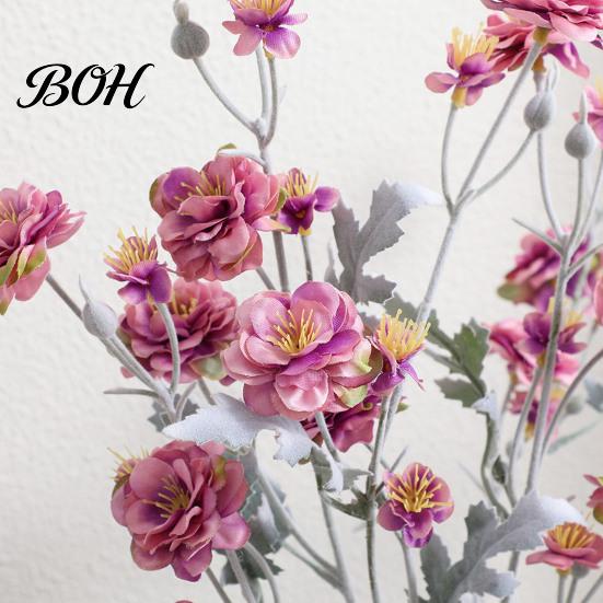 Long Lasting Faux Plants Artificial Camellia Flowers, Realistic Fake Silk Flowers Bendable Flower Stems for Home Vase Floral Arrangement Table