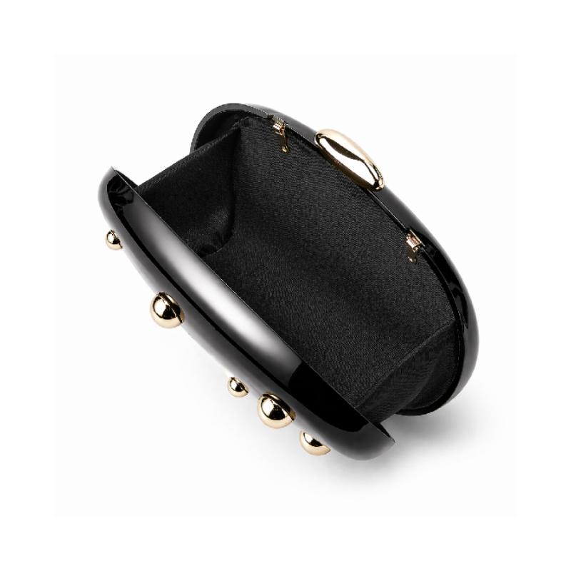 Wedding Shoulder Crossbody Bag Shell Handbag New Acrylic Fashion Clutch Evening Party Luxury Guest Big Black Women's Original