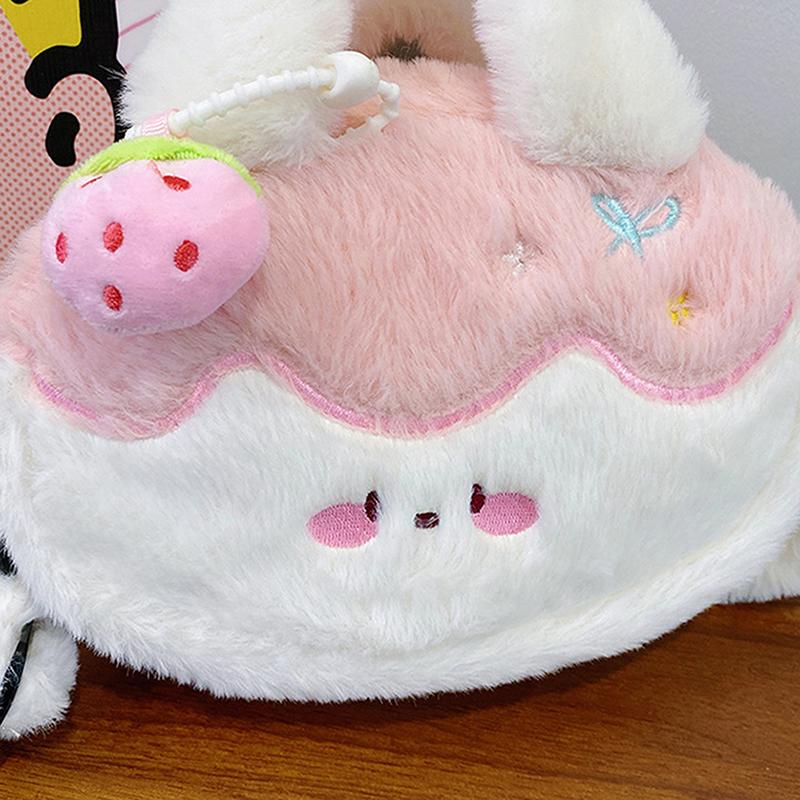 Sac bandoulière pudding désert doux poupée en peluche sac à dos enfant grande capacité avec pendentif peluche sac à bandoulière dessin animé filles