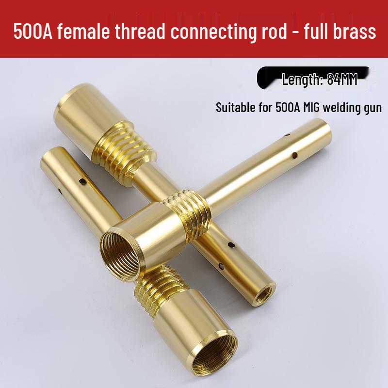 350A/500A MIG-Schweißgerät, Schweißbrenner, 200A Innen-/Außengewinde, Düse und Sitz aus Messing/Kupfer