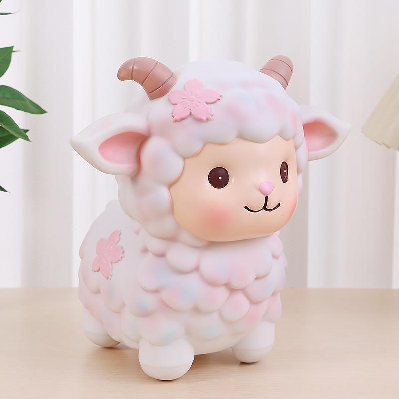 2027 Year of the Sheep Silicone Piggy Bank - Drop-proof Money Box for Kids' Gifts