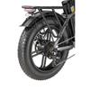 Bicicleta Eléctrica Fat Plegable SINOHON AW20, Autonomía Máxima 120KM, Velocidad Máxima 45KM/H, Doble Suspensión, Frenos Hidráulicos, Ruedas de 20'', Ebike Todoterreno con Cesta de Almacenamiento
