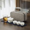 Suet jade porcelain portable travel tea set activity souvenir business company festival gift set