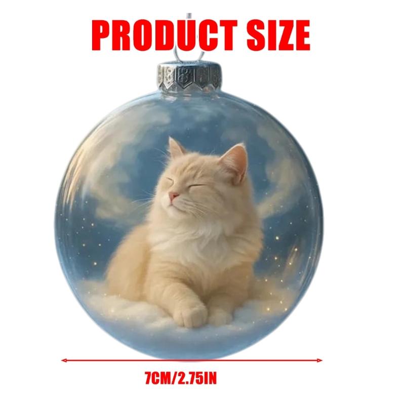 Christmas Balls Elegant Christmas Tree Hanging Animal Ornament for Holiday Celebration and Seasonal Home Accent