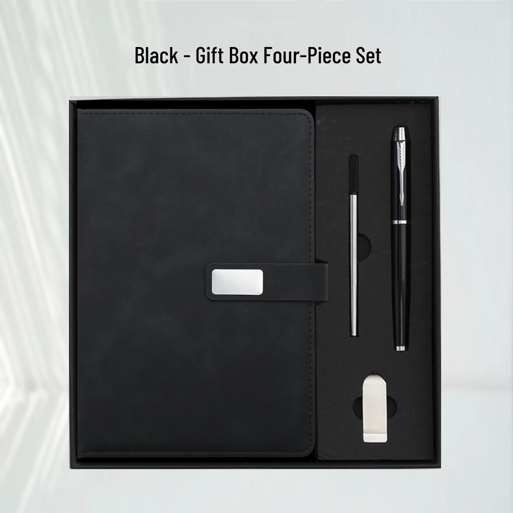 Notizbuch A5 mit individuellem Logo Geschenkset für Geschäft & Meetings