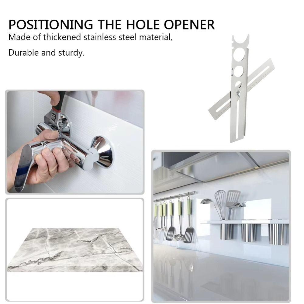 Corrosion Resistant Adjustable Tile Locator High Hardness Marble Opener  Hole Cutter