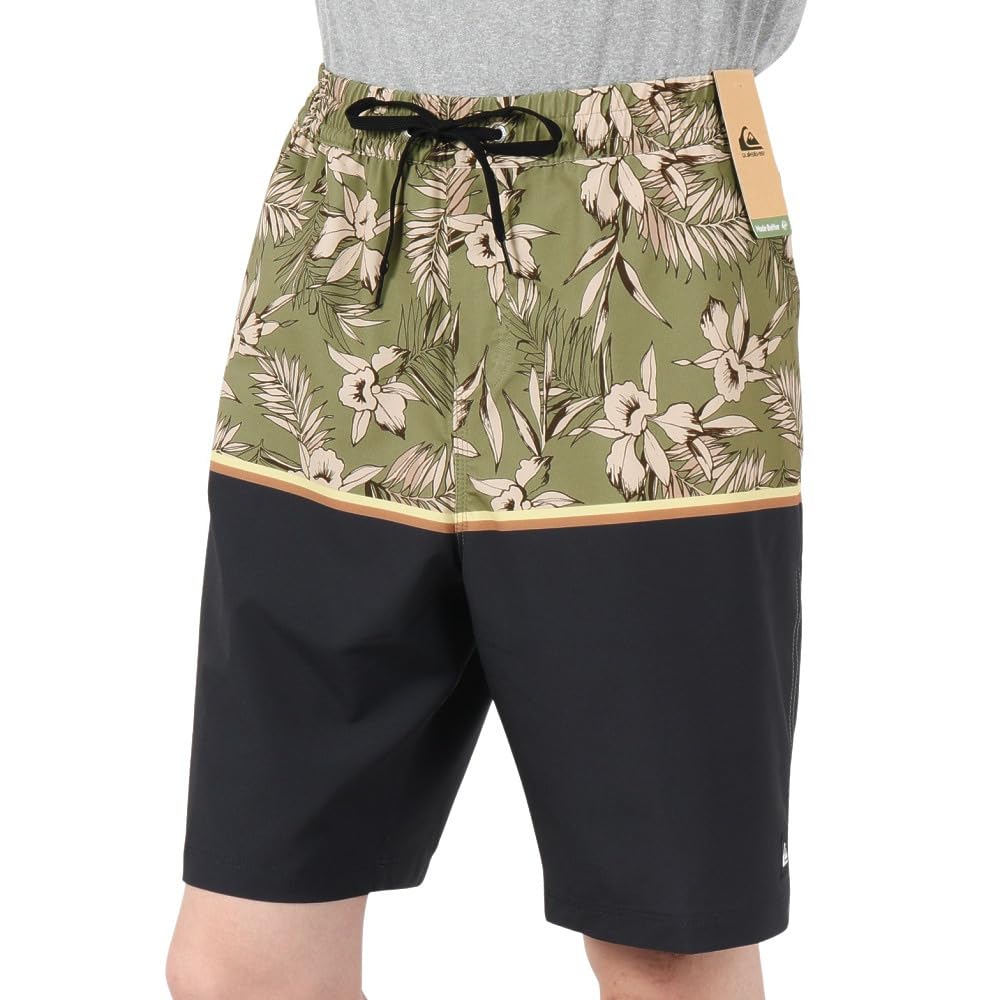 Quiksilver Amphibious Graphic & Solid Panel Print JAM Shorts