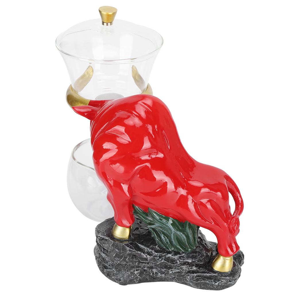 Kungfu Tea Cups Set High Borosilicate Glass Teapot Tea Maker Drip Pot Teaware GiftRed