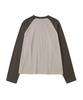 THE COLDEST MOMENT Tcm Mini Logo Raglan Long Sleeve (Taupe/Brown)