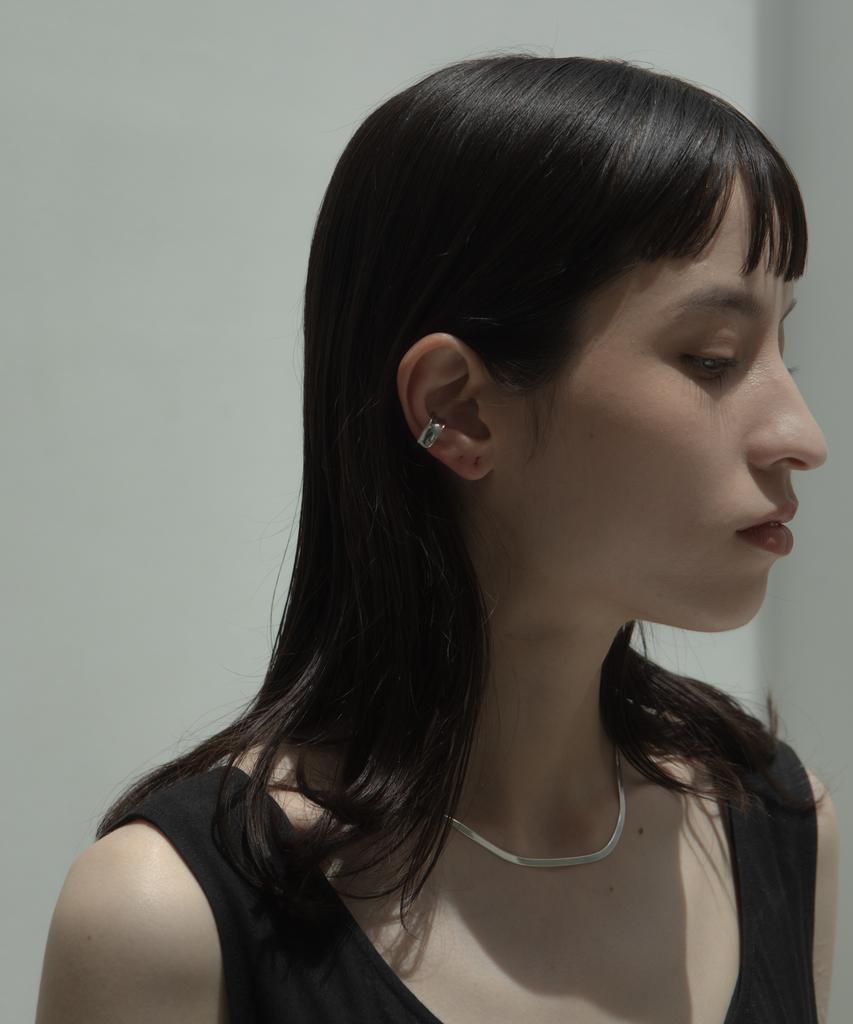 Novice Tokyo Pleat Ear Cuff / Silver