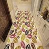 3D Three-dimensional Corridor Long Carpets Grass Stone HALLWAY Rug Can Be Customized Runner Carpet Paved Pastoral Road Stair Mat
