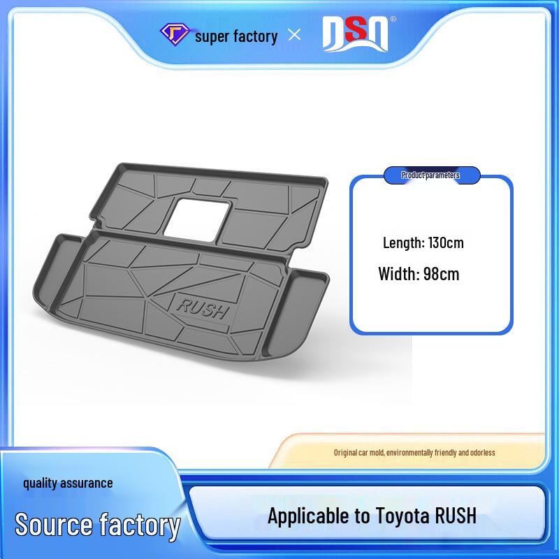 Eco-friendly Waterproof TPE Trunk Mat for 2018-2020 Toyota RUSH TPE Material (Waterproof Bag)