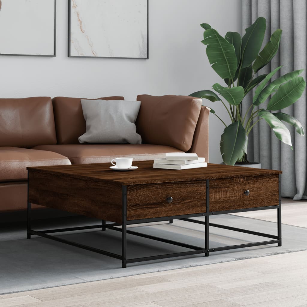 Coffee Table, Brown Oak, 100x99x40 Cm