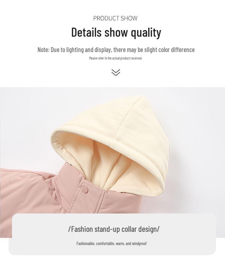Qisenwei Winter Streetwear Faux Two-Piece Cotton Jacket – Windproof Waterproof Youth Puffer Jacket