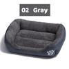 Square Comfortable Double Sided Available Large Pet Dog Sofa Bed  19 Colors Picture Memory Foam Pet Bed Solid Stocked