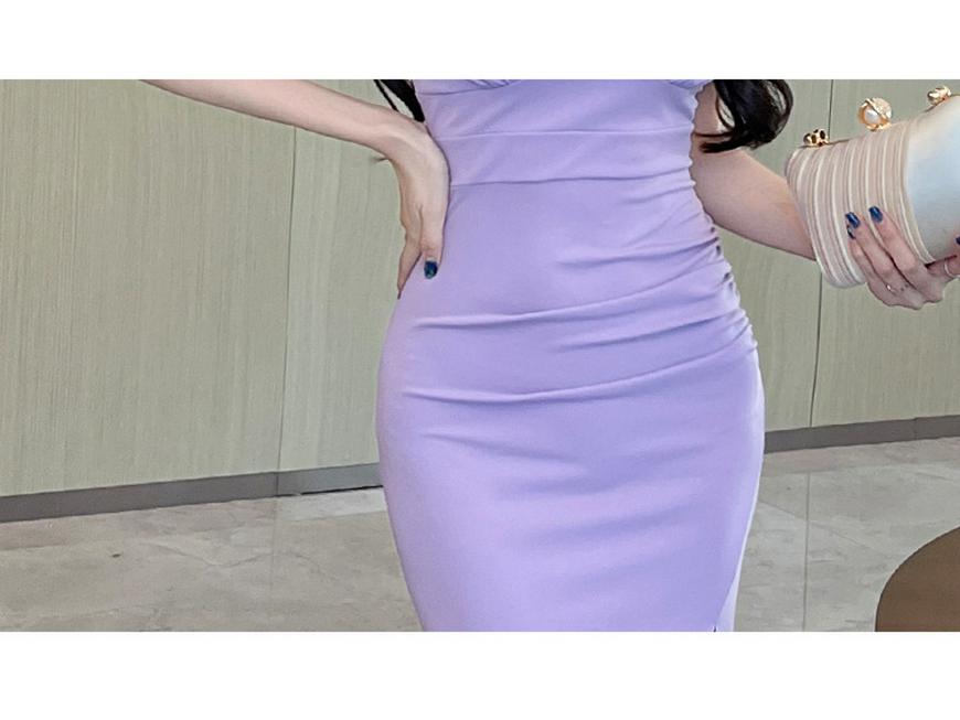 2026 Elegance: Women's Sexy High-End Evening Gown - Pure Desire Slimming Bodycon Slit Dress