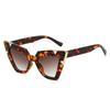 New Oversized Cat-Eye Sunglasses Women's INS Style Fashionable Diamond-Studded Shades Outdoor UV-Protective Eyeglasses