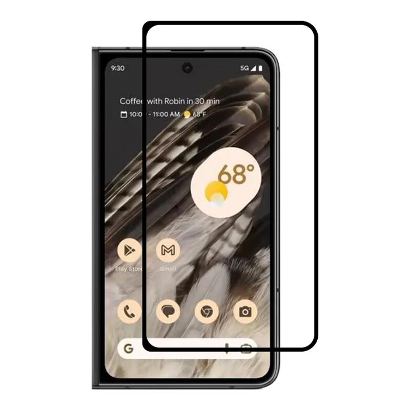 RURIHAI 10Pcs Phone Screen Protector for Google Pixel Fold,Secondary Hardening 2.5D 0.26mm High Aluminum-silicon Glass Film