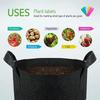 5-piece Thickened Non-woven Flowerpot With Handle For Plant Planting Bag