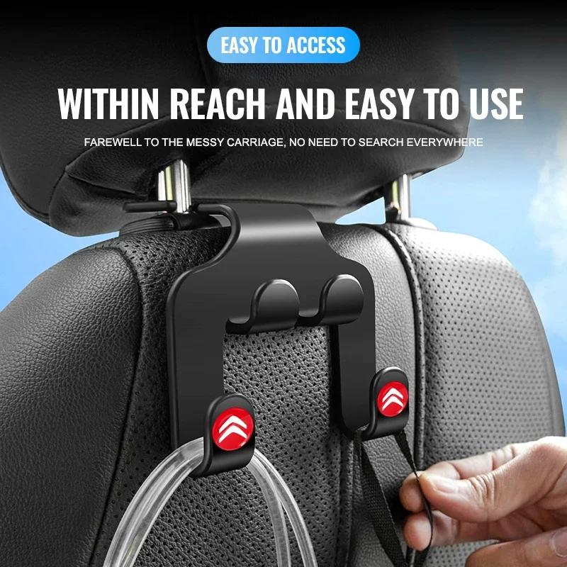 Car multifunctional Seat Headrest Hook Storage Mobile Phone Holder For Citroen berlingo xsara picass C1 C2 C3 C4 C5 X7 C4L aog123