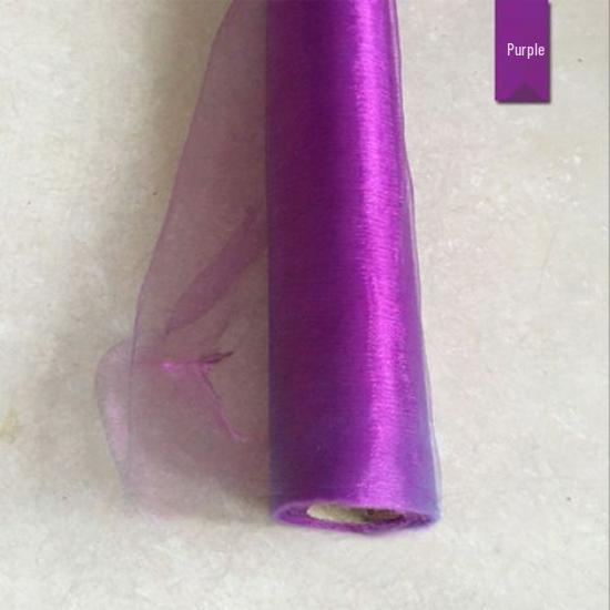 Wedding Stair Railing Gauze Drapes and Floral Decorations Set