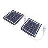 2pcs Monocrystalline Solar Panel USB Solar Panel  r 5W Portable   Light Bulb for Camping Hiking Tent Outdoor