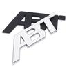 3D Metal ABT Logo Front Grill Side Fender Badge Rear Trunk Boat Emblem Car Sticker For VW A3 A4 A5 A6 A7 A8 Q3 Q7 Q7 TT RS