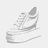 2025 Spring/Autumn Breathable Women's 11cm Height-Increasing Hollow Leather Thick-Soled Casual Black Shoes
