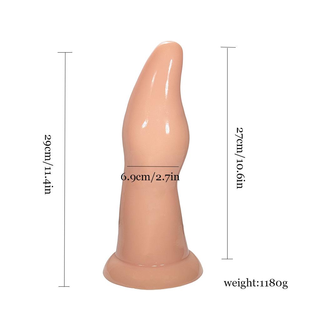 Extra Large Anal Plug: Extended, Thickened Arm for G-Spot & Male Dilator