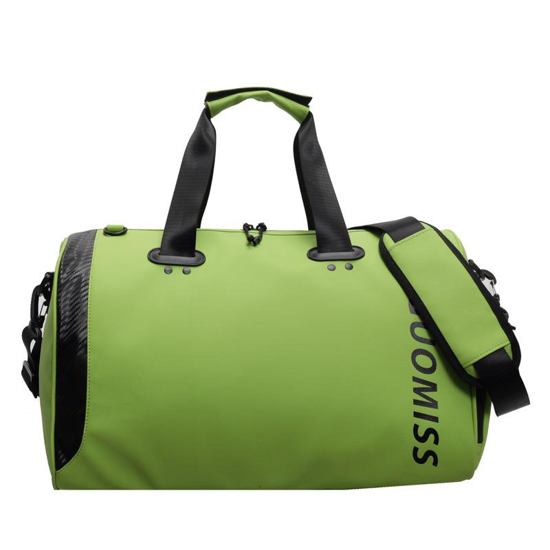 

New large-capacity travel bag women s short-distance storage duffel bag men s dry and wet separation sports portable shoulder fitness bag зелений