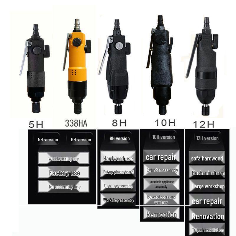 Industrial Pneumatic Screwdriver Air Tool for Woodworking & Decoration