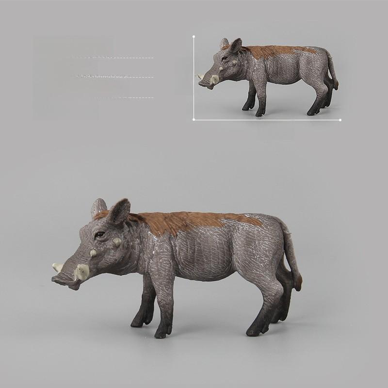 

Wild Sus Scrofa With Pvc Construction For Children Educational Wildlife Play Grey C