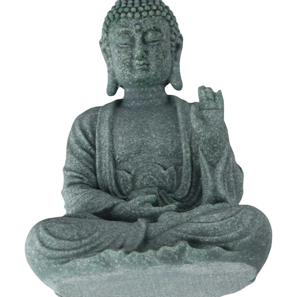 Green Sandstone Sandstone Buddha Oriental Culture Buddhist Ornament Chinese Style   Indoor