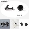 Men's High-Quality Black Square Cufflinks with Drip Oil Finish