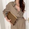 Women's 2025 Fashion Long Sleeve Shirt & High Waist Wide Leg Pants Two-Piece Suit