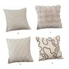 Soft to Touch Faux Rabbits Furs Cushions Case, Bubble Velvets Throw Pillow Cover for Lounges
