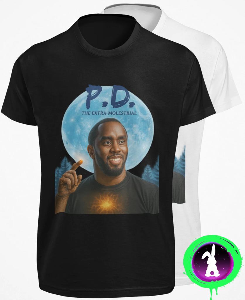 P Diddy The Extra-Molestrial T SHIRT Funny Ain't No Party MEME Baby Oli Joke TEE