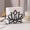 1pc Elegant Metal for Lotus Flower Napkin Holder - Stylish Kitchen & Dining Tabletop Accessory,Ideal for Home and Restaurant Use