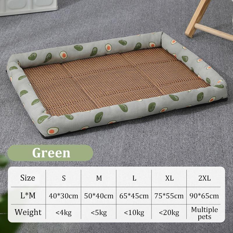 

Коврик для собаки, охлаждающий летний коврик для собак, одеяло для кошек, диван, дышащая кровать для собак, моющиеся для маленьких и больших собак, аксессуары для собак XL зелёный