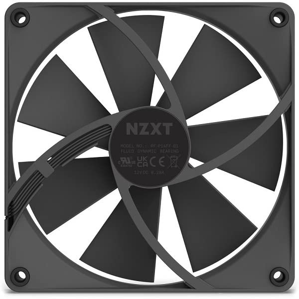 

NZXT 2824 P Series Static Pressure Enhanced Case Fan Airflow Fan Black RF-P14SF-B1 [140mm]