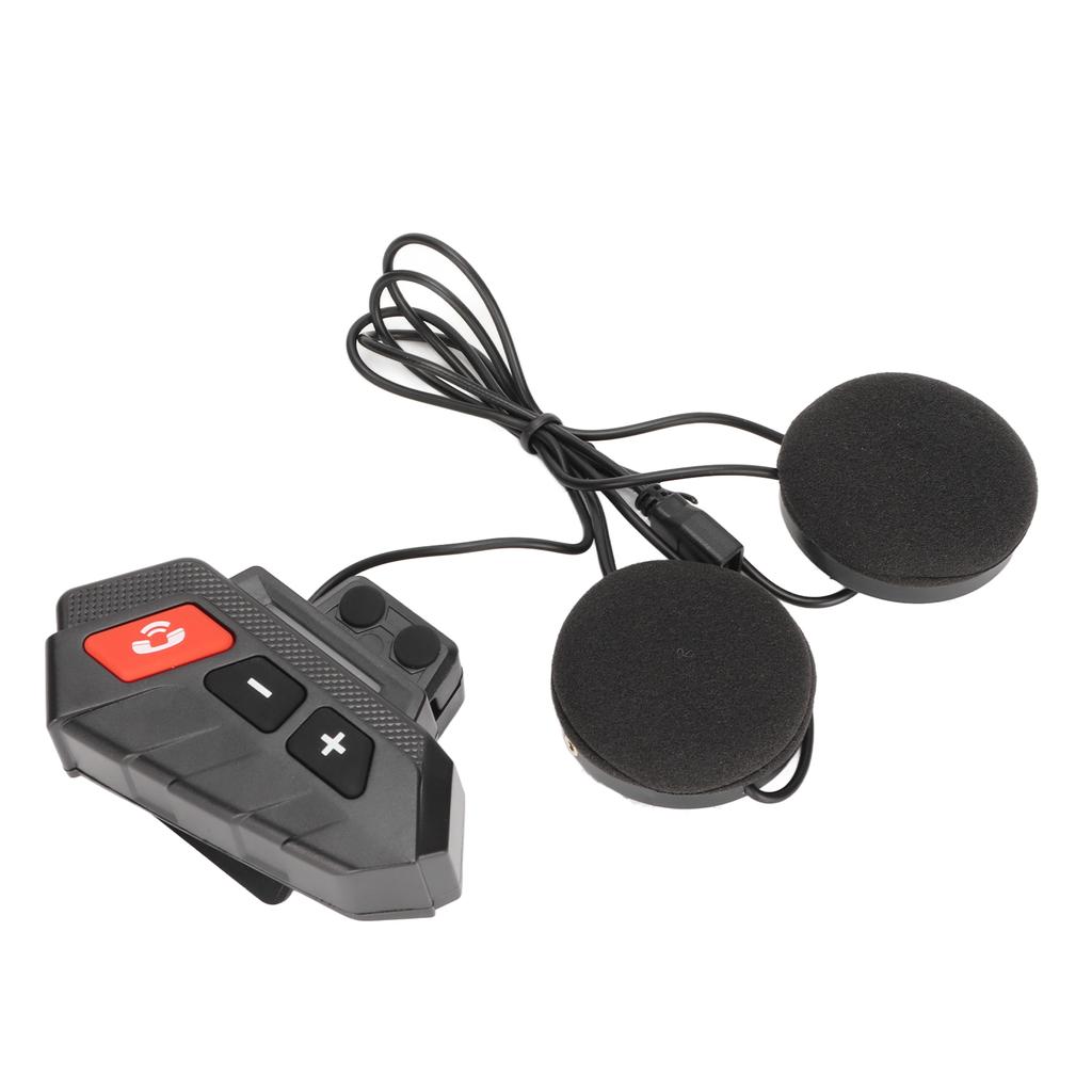 Motorradhelm Bluetooth-Headset IP65 Wasserdicht Kabelloser Helm-Kopfhörer Unterstützt UKW-Radio und