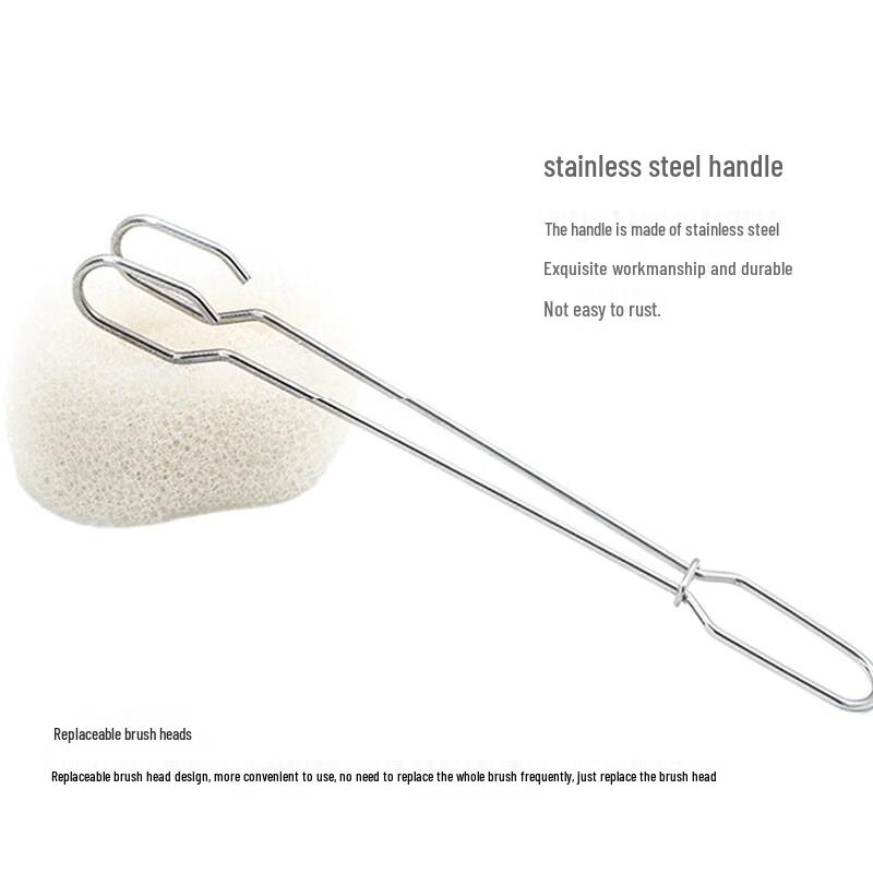 Bing Yu Long Handle Cleaning Brush with Replaceable Sponge Head