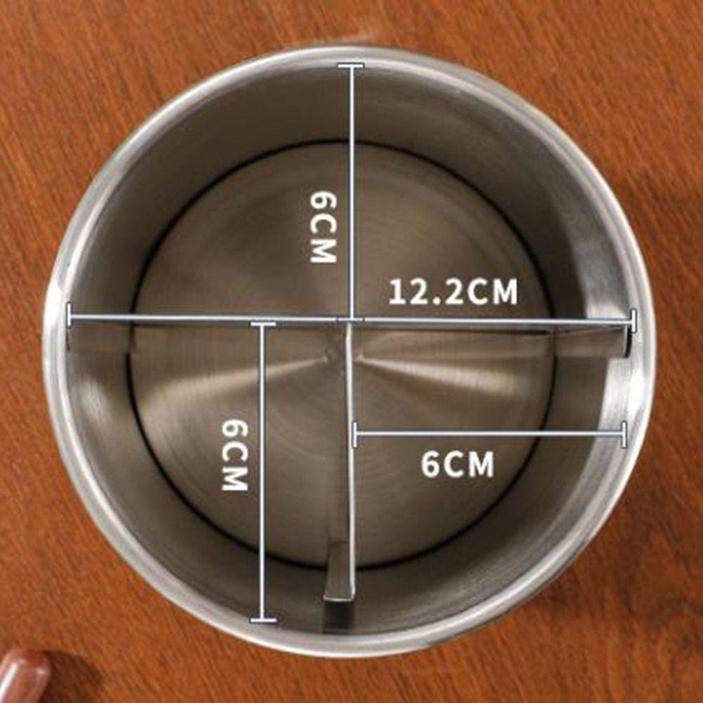 Stainless Steel Rotating Chopstick Tube 3 Divided Large Capacity Chopstick Spoon Storage Rack Detachable Space Saving