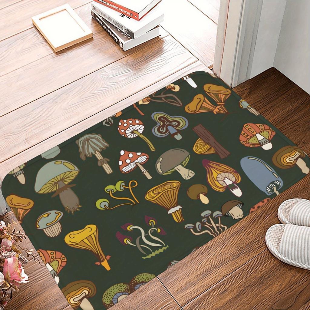1PC Metropolis Skyline Kitchen Rug Non-Slip Door Mat Pop Design Bathroom Rug Bath Mat Carpet for Home Sink Laundry Decor
