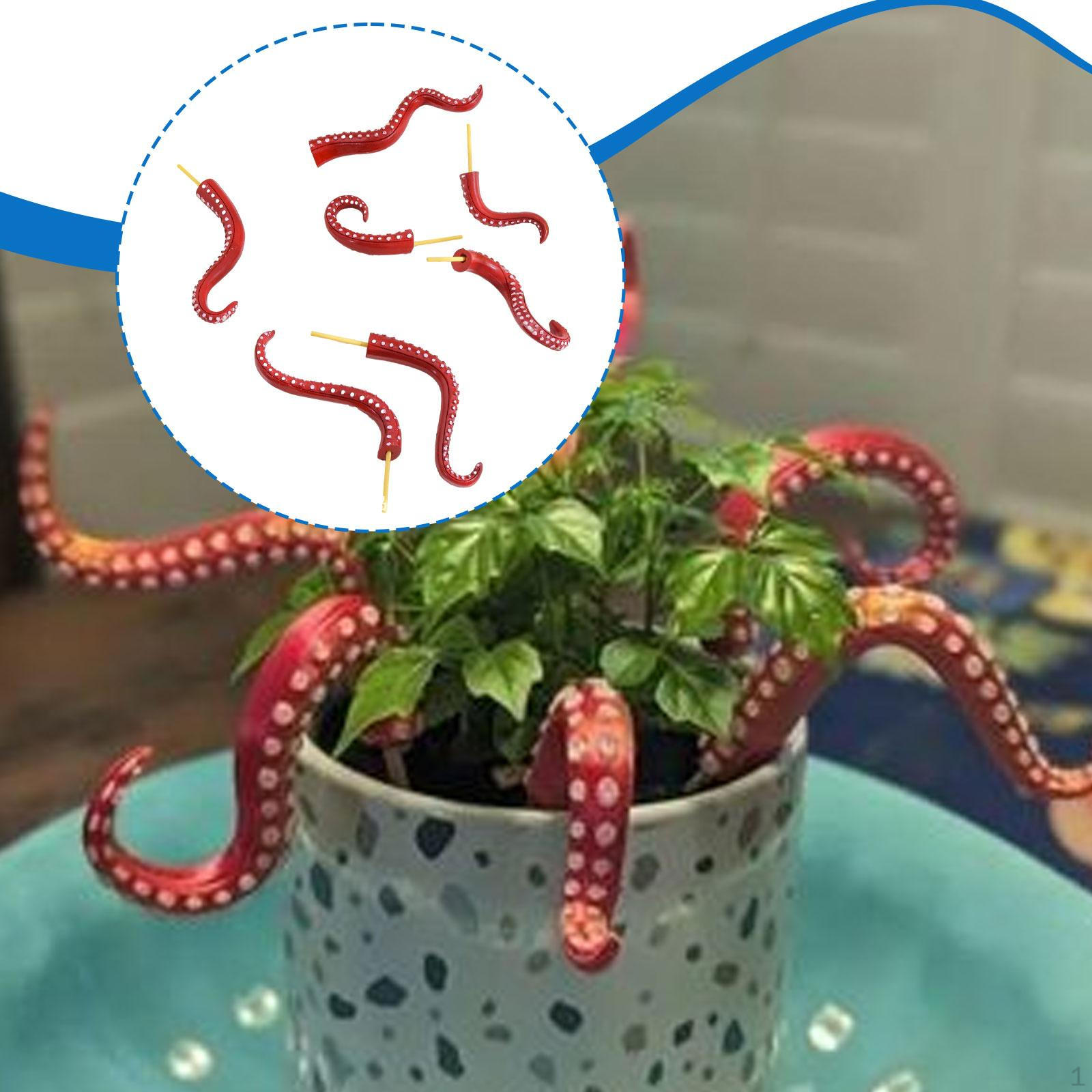 

7 Pack Decorative Sea Monster Tentacles Stakes for Lawn, Yard, Patio, Garden, Walkway красный