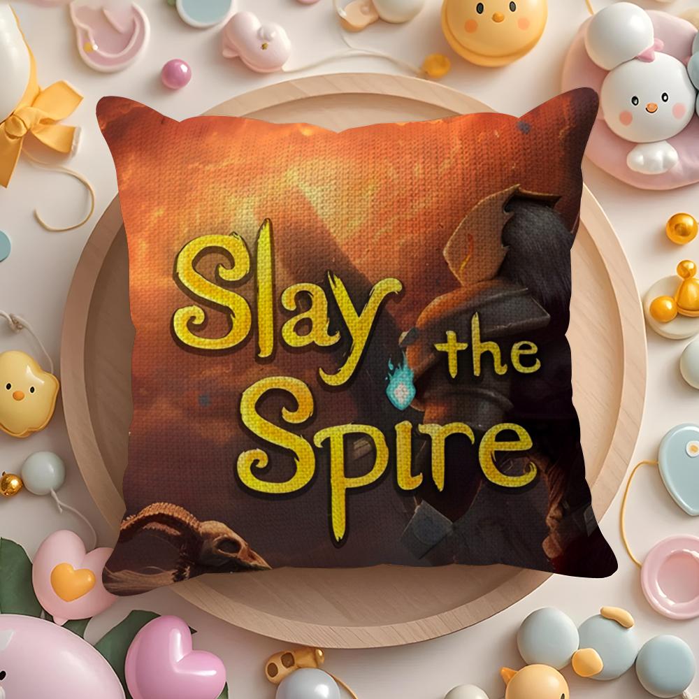 Deckbuilding Card Game Slay the Spire-S Pillow Case Pattern Printed Pillowcase for Living Room Sofa Cushion Cover & Bedroom
