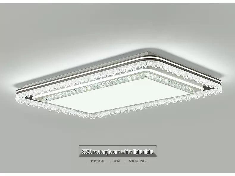 Modern Minimalist Crystal Ceiling Light for Bedroom, Living Room, and More