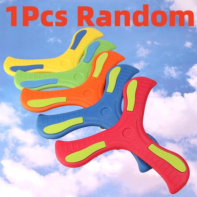 

Children s Returning Boomerang Toy V-Shaped Dart Three-Bladed Flying Disc Throwing Target Spinner Parent-Child Outdoor Kids Gift