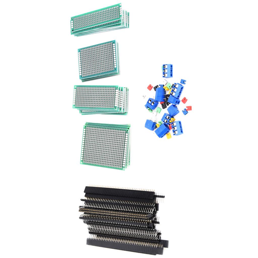 100Pcs Double Sided Boards Kit PCB Universal Printed Electronic Circuit Prototype Panels